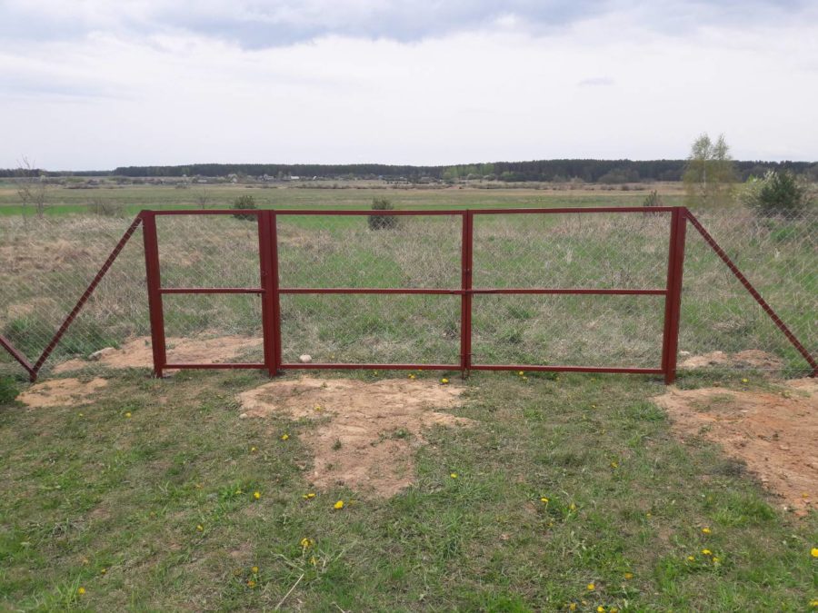 Забор из сетки рабицы 280м с воротами и калиткой фото6 в Осинцево