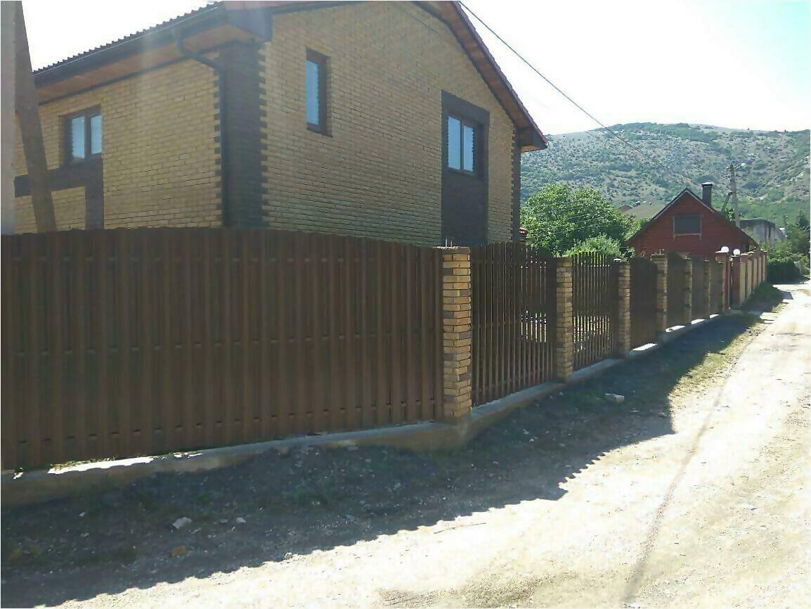 забор из штакетника 110м фото7 в Осинцево