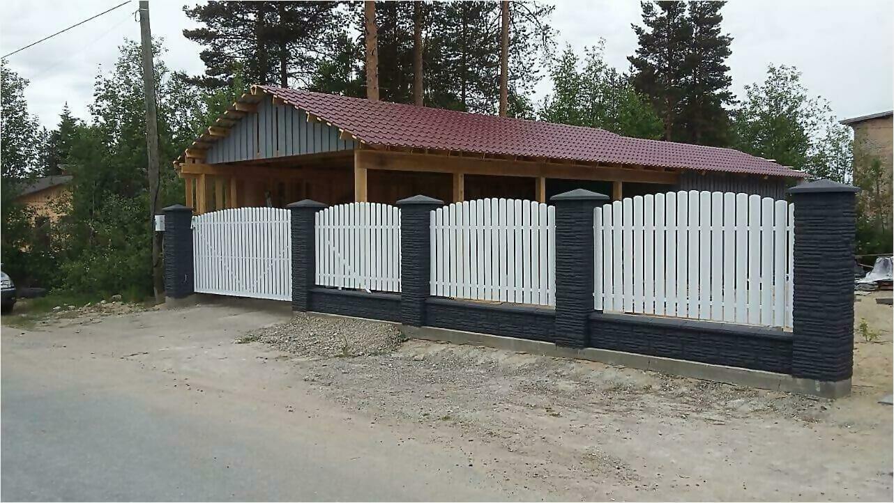 забор из штакетника 85м фото1 в Осинцево
