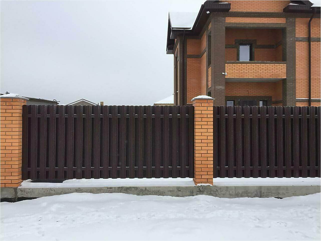 Забор из штакетника 95м фото6 в Осинцево