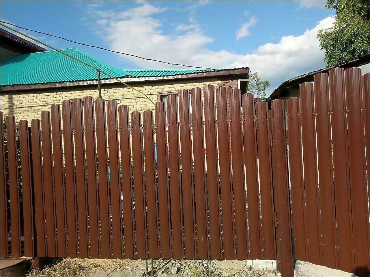 забор-ранчо из штакетника 70м фото3 в Осинцево