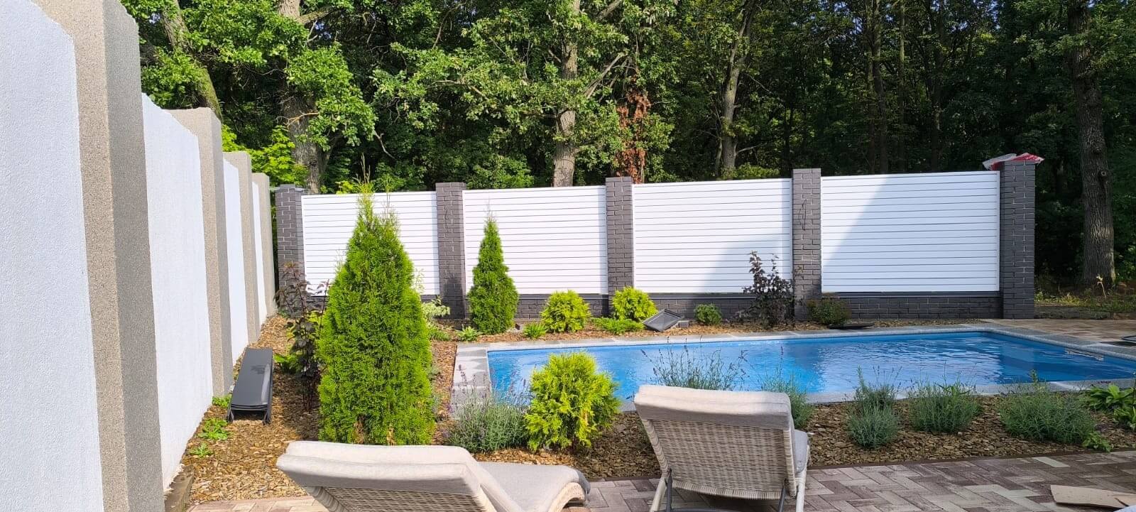 Забор-жалюзи из ламелей Хай-Тек 54м RAL9003 Белый фото 1 в Осинцево