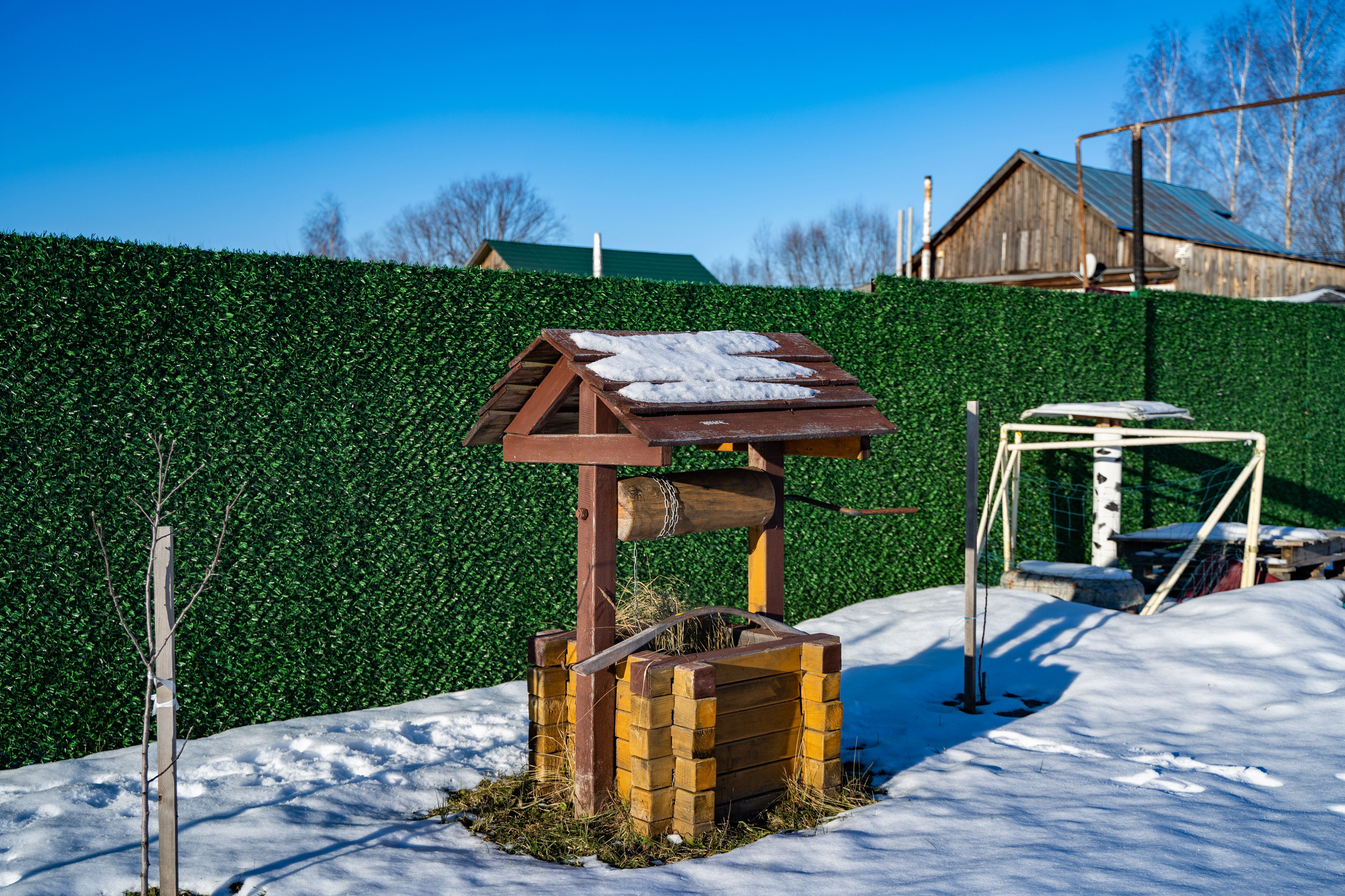 Вечнозеленый забор Grass Fence рулон 2м фото 7 в Осинцево