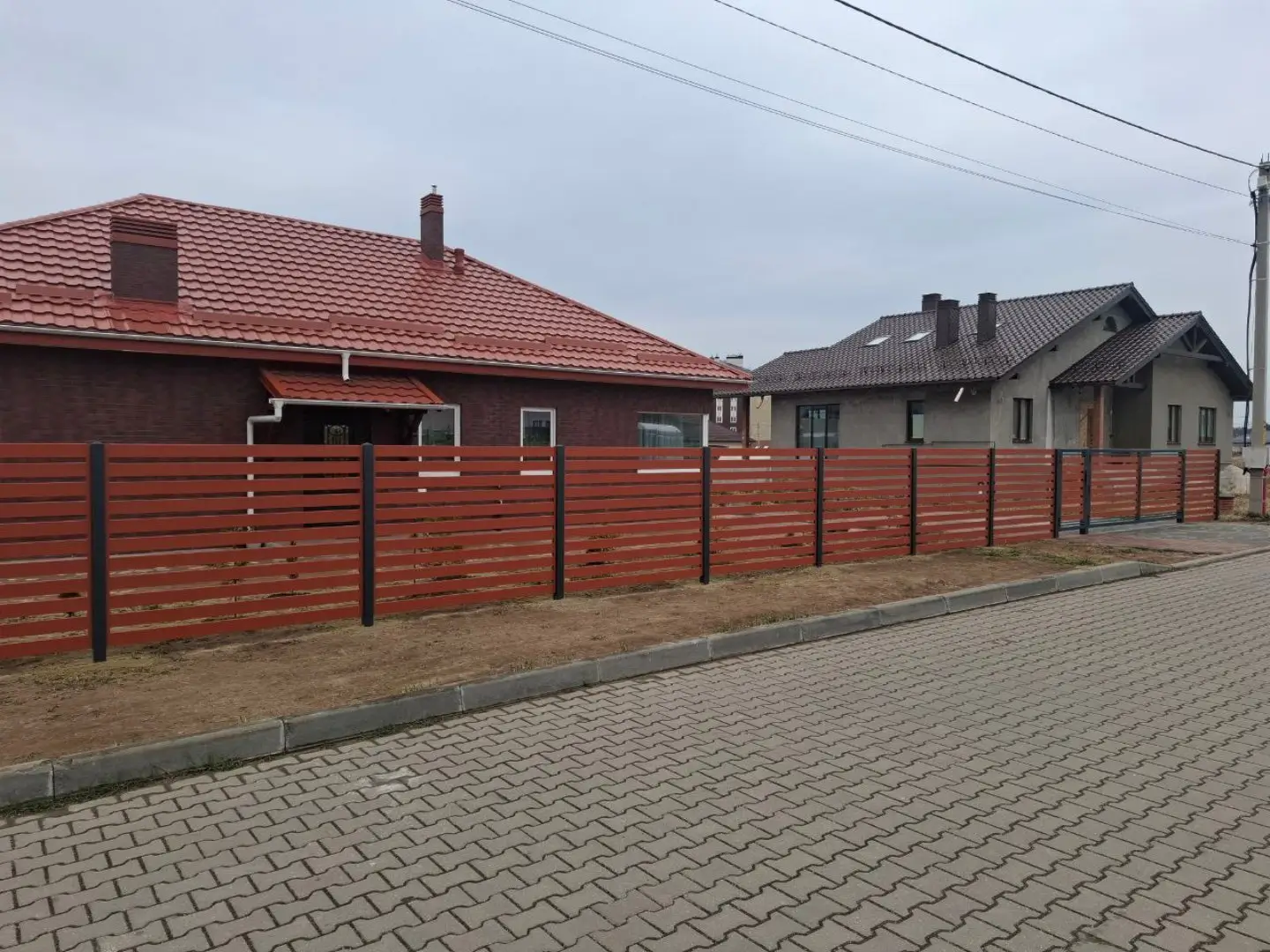 Забор-ранчо из металлопланкена 18м RAL8004 Терракотовый фото 1 в Осинцево